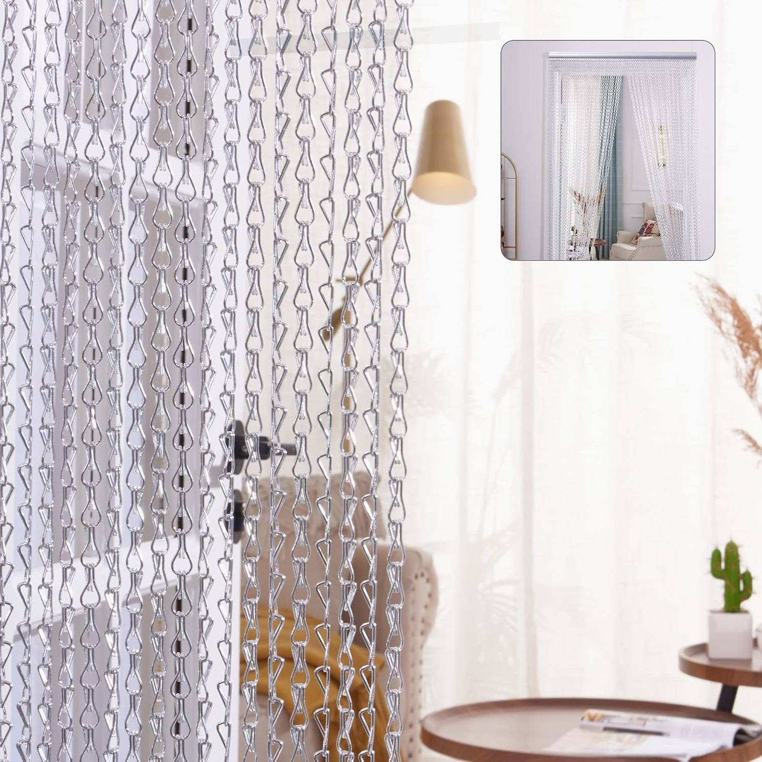 Chain Link Curtain - Black: image 3