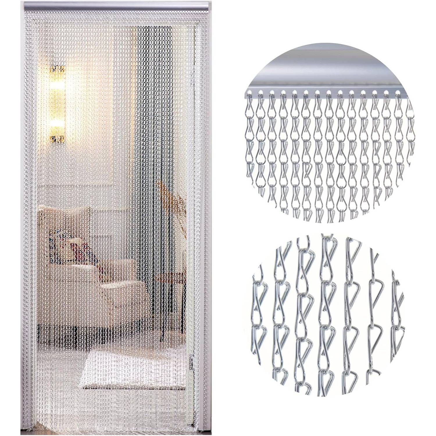 Chain Link Curtain - Black: image 14
