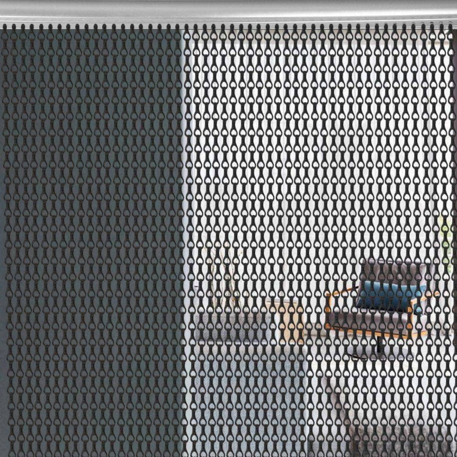 Chain Link Curtain - Black: image 6