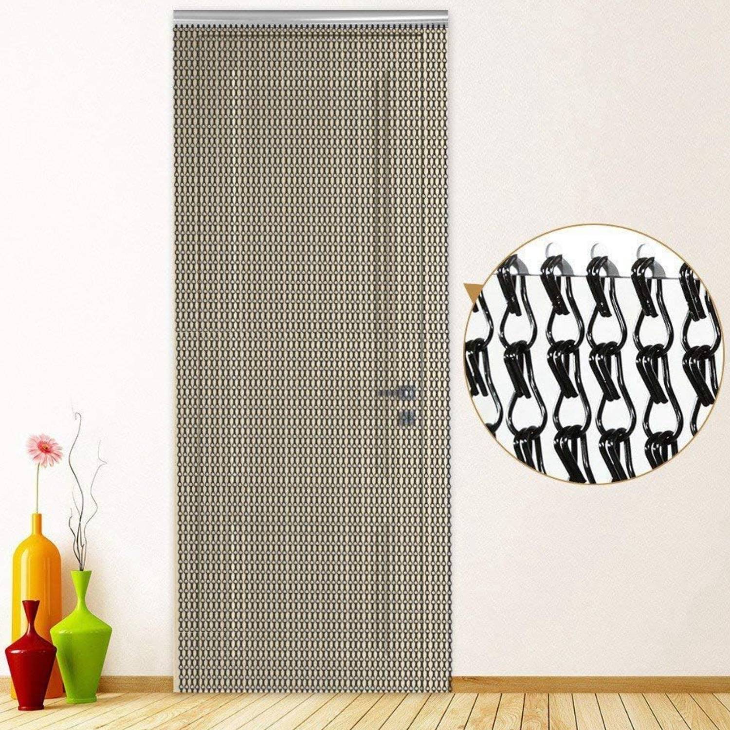 Chain Link Curtain - Black: image 5