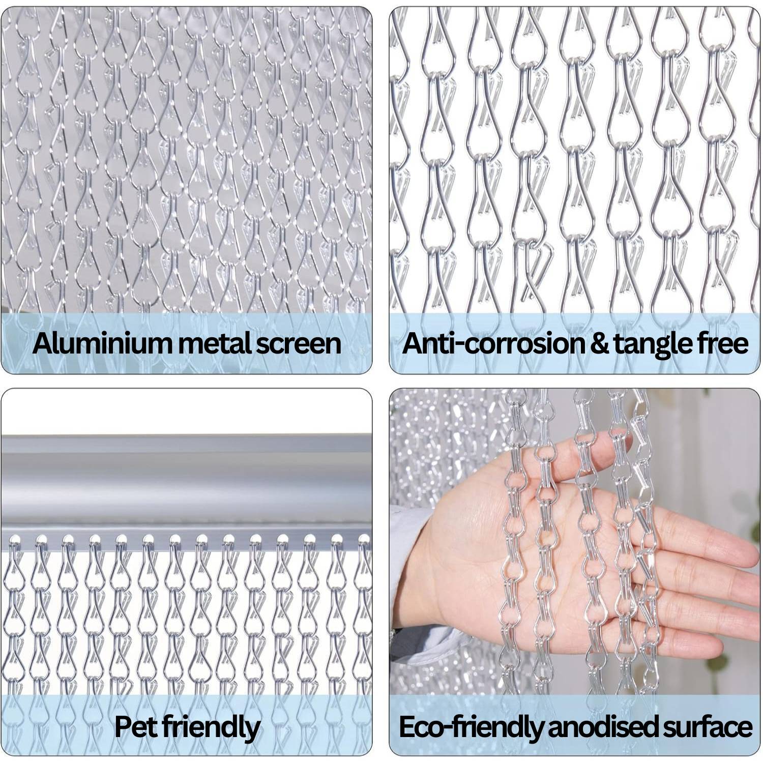 Chain Link Curtain - Black: image 13